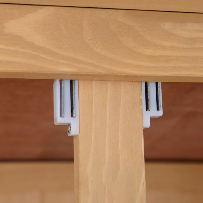 Outsunny Gartenschrank Holz Geräteschuppen Gerätehaus Geräteschrank Pultdach Garten Natur 127,5x50x164cm