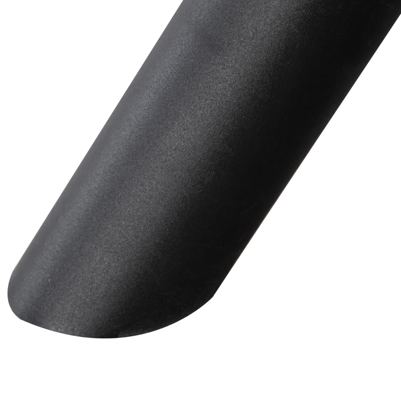 Outsunny Feuerschale mit Schürhaken Feuerkorb rund Feuerstelle für Garten Camping BBQ Stahl Schwarz 79 x 69 x 25,5 cm