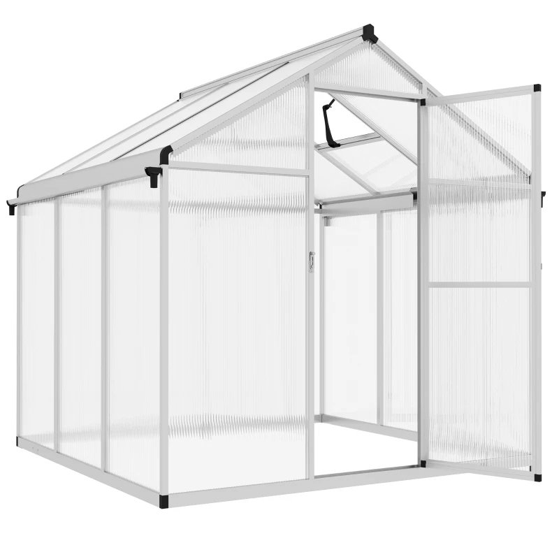 Outsunny 6 x 6ft Aluminium Frame Greenhouse