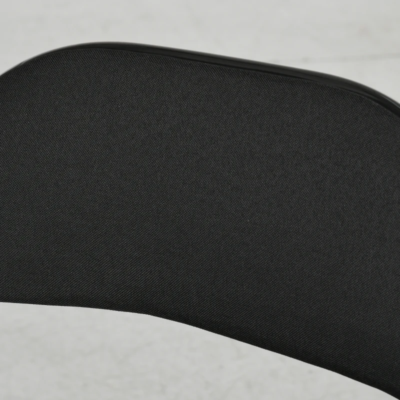 HOMCOM Set di 4 Sedie Pieghevoli con Seduta Imbottita in poliestere e Struttura in Acciaio, Nero