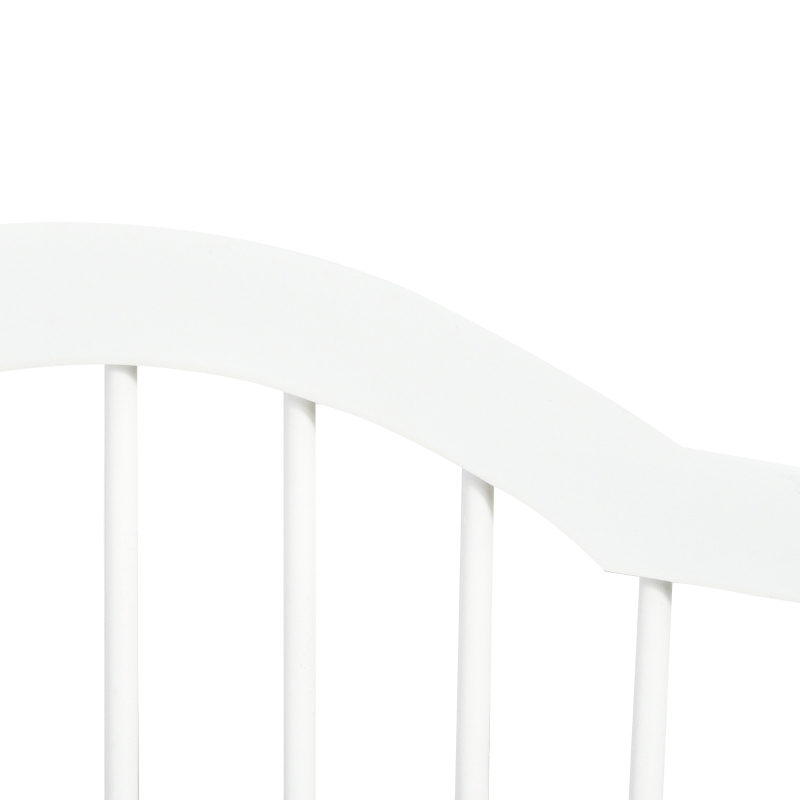 PawHut Cancellino per Cani Pieghevole a 3 Sezioni in Legno, 154.5x29.5x61cm, Bianco