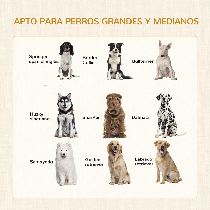 PawHut Jaula para Perros Medianos de Interior Mesa Auxiliar con 2 Puertas con Pestillo y Cojín 94x60x71,5 cm Blanco