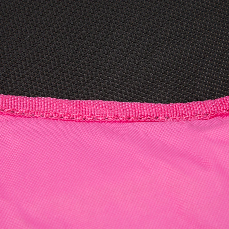 ZONEKIZ 3 en 1 Cama Elástica Infantil Ø66 cm Trampolín para Niños de 1-6 Años con Mango Extraíble Ø96x74 cm Rosa