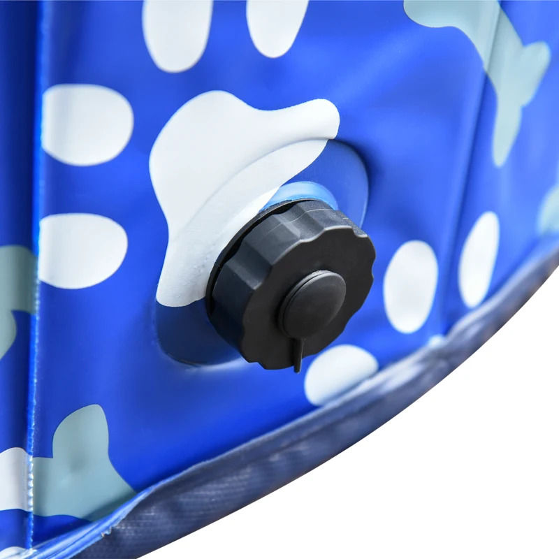PawHut Hundepool Faltbar Planschbecken für Hunde bis 65 kg Ø160 x 30 cm Rutschfest Hundebadewanne Swimmingpool Schwimmbecken für Hunde und Katzen
