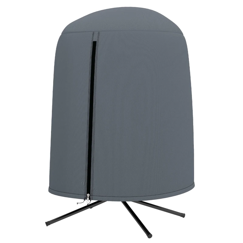 Outsunny 190 x Φ128cm Hanging Egg Chair Furniture Cover - Grey