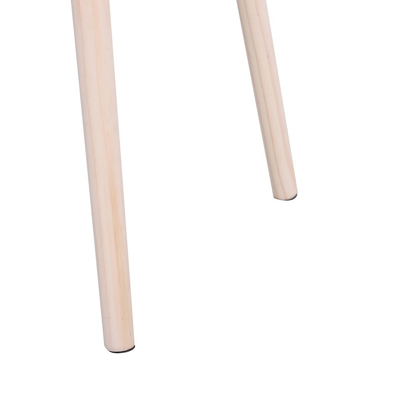 HOMCOM Tocador de Madera Infantil con Espejo y 2 Cajones 69x49x136 cm Blanco y Rosa