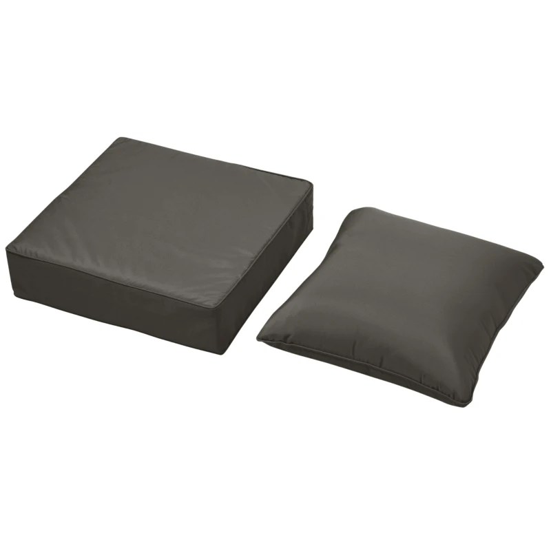 Outsunny Outdoor Seat and Back Cushion Set Patio Deep Seating Chair Replacement Cushion