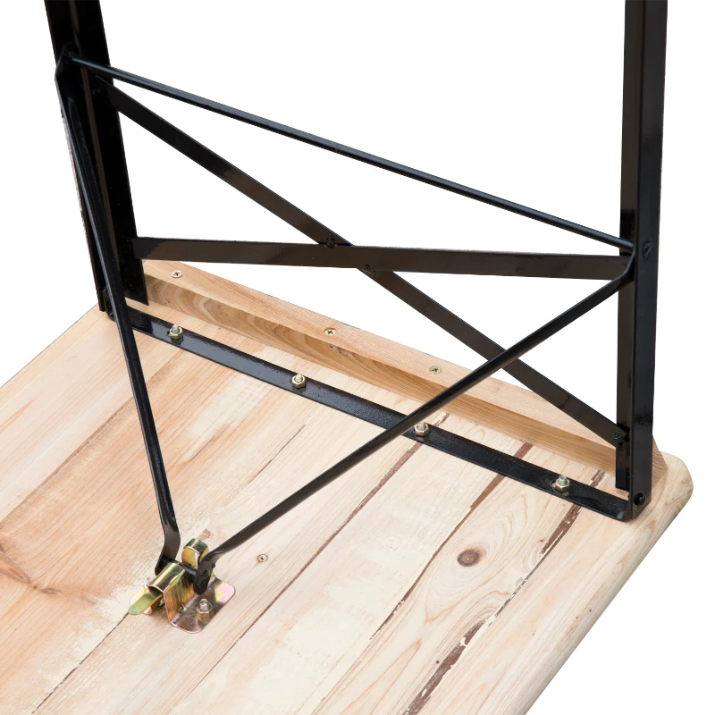 Outsunny Set Birreria 1 Tavolo (120x50cm) 2 Panche (120x25cm) in Legno di Abete