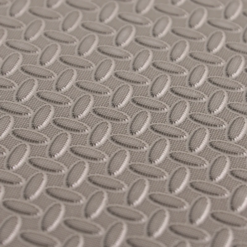 HOMCOM Tappeto Puzzle Morbido in EVA Antiscivolo con Effetto Legno, 9 Pezzi e 18 Bordi, per Fitness e Cameretta, Area coperta 3.24m²