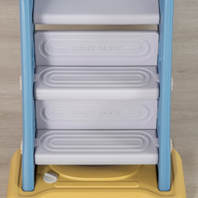 AIYAPLAY Tobogán para Niños 18-48 Meses Tobogán Infantil para Interior y Exterior 145x45x63 cm Azul y Gris