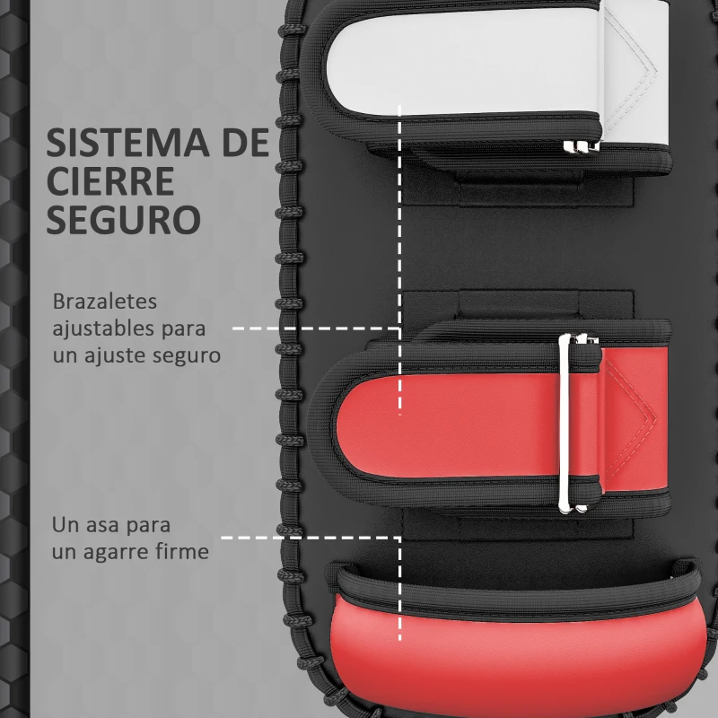 SPORTNOW Manopla de Boxeo Paos Muay Thai para Entrenamiento Karate Taekwondo Kickboxing Training en Hogar Gimnasio Negro