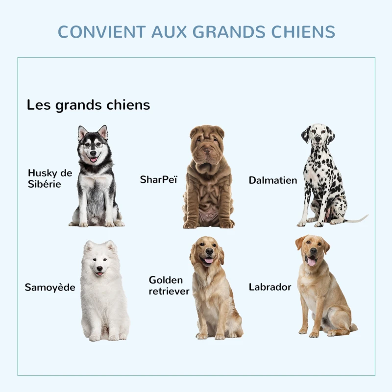 PawHut Cage pour chien animaux cage de transport sur roulettes 2 portes verrouillables plateau amovible 92 x 62 x 75 cm noir