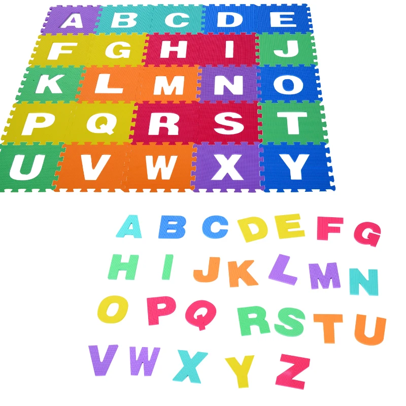 Tapis de sol puzzle mousse 26 pièces alphabet
