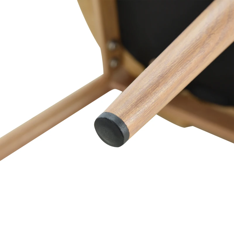 HOMCOM Lot de 2 chaises de Salle à Manger Chaise de Salon Pieds en métal 45 x 57 x 87 cm Gris