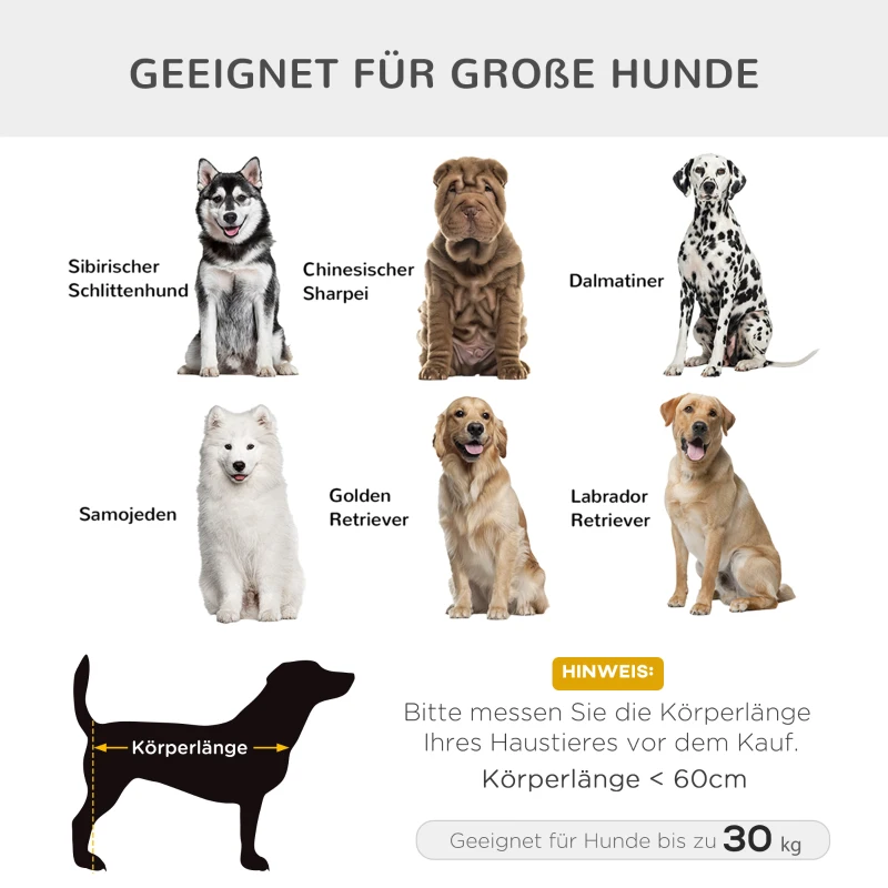 PawHut Erhöhtes Hundebett Haustierbett Hundeliege im Innen- und Außenbereich für große Hunde Mesh-Stoff Schwarz 104 x 76,6 x 15 cm