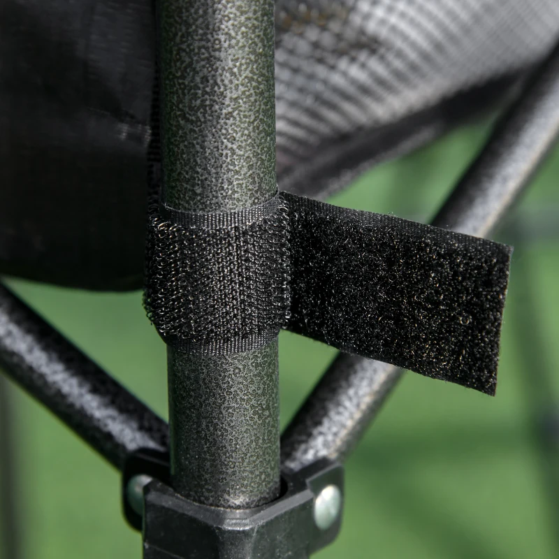 Outsunny Campingtisch aus Aluminium faltbar Klapptisch Falttisch mit Netztasche tragbarer Picknicktisch für Camping Garten Party Picknick Balkon Schwarz 70 x 70 x 69 cm