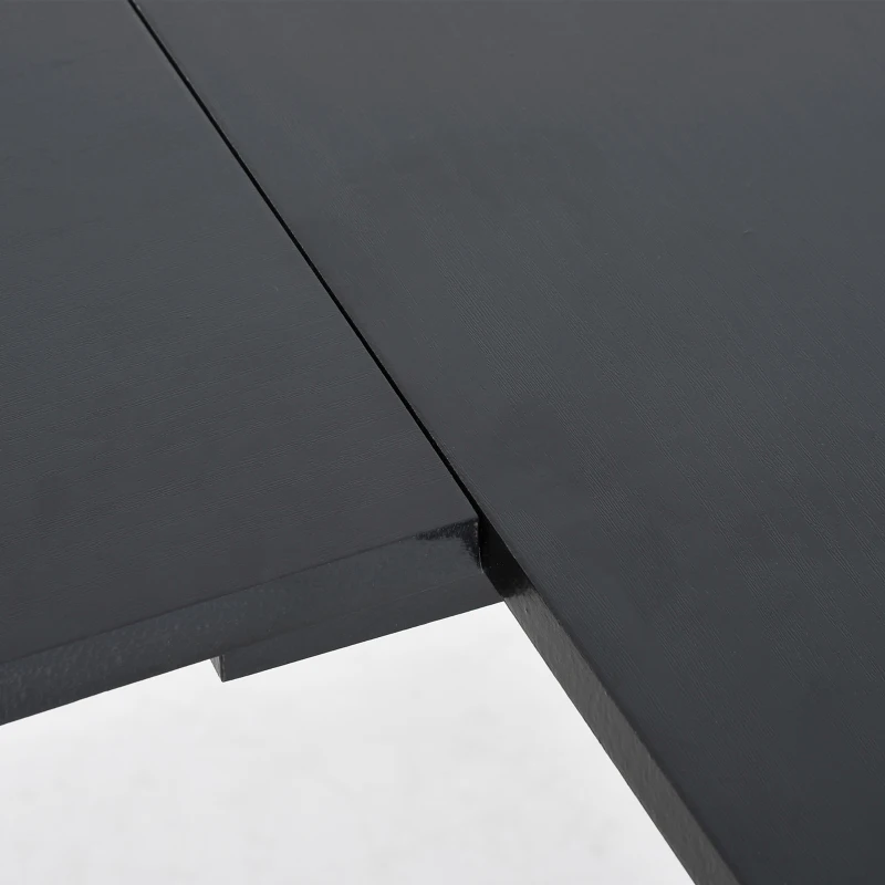 HOMCOM Eckschreibtisch mit CPU-Ständer, platzsparend, Gaming-Desk, 155 cm x 130 cm x 76 cm, Schwarz