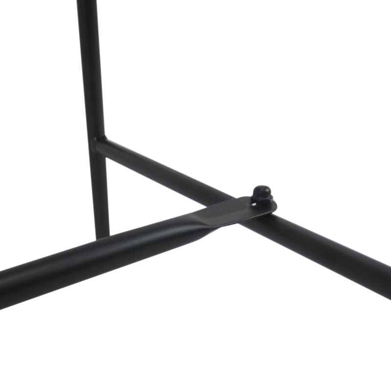 Outsunny 2-Sitzer Gartenbank robust, Parkbank rostfrei Sitzbank Bank Gartenmöbel für Terrasse, Garten und den generellen Außenbereich 107cm x 55,5cm x 90,5cm, Schwarz