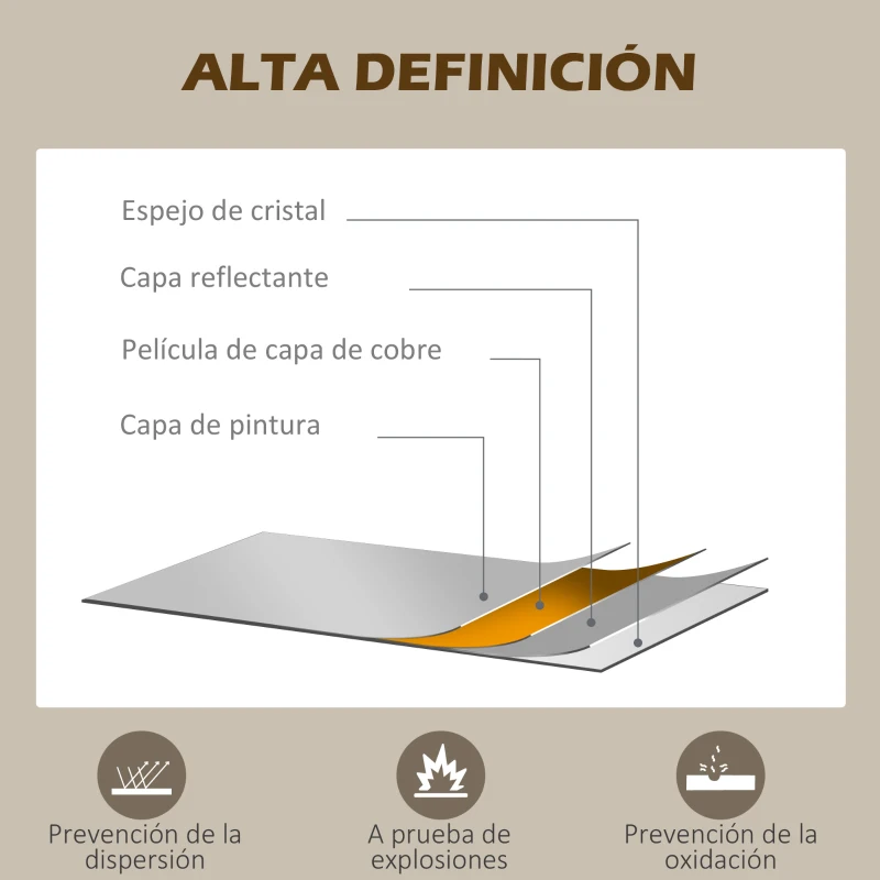 HOMCOM Espejo Decorativo de Pared Moderno Espejo de Pared 65x110 cm Marco de Metal para Salón Entrada Pasillo Negro