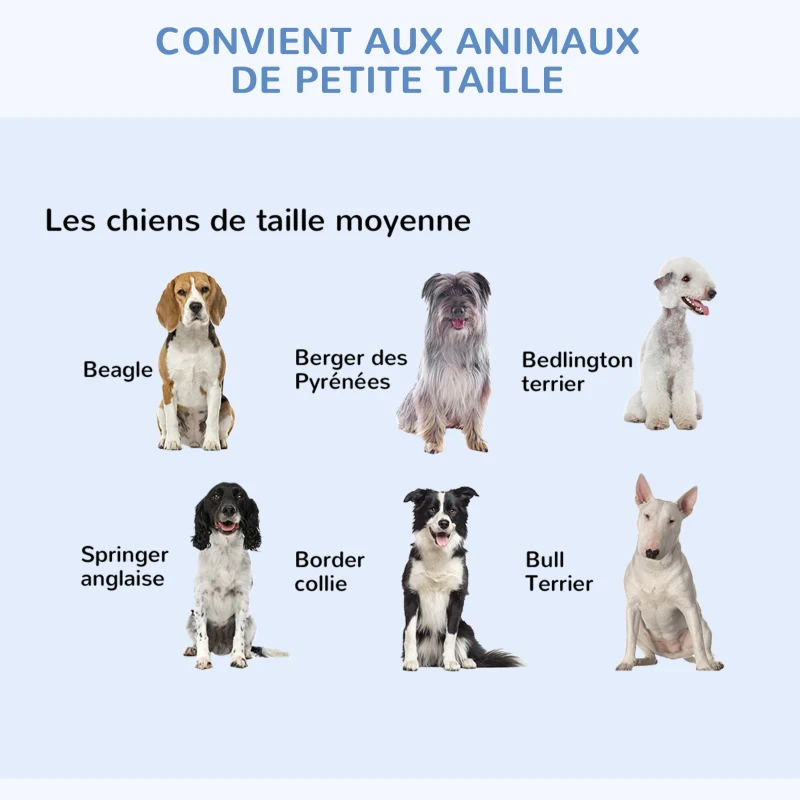PawHut Cage caisse de transport pliante pour chien en métal noir 107 x 68 x 75.5 cm matelas fourni