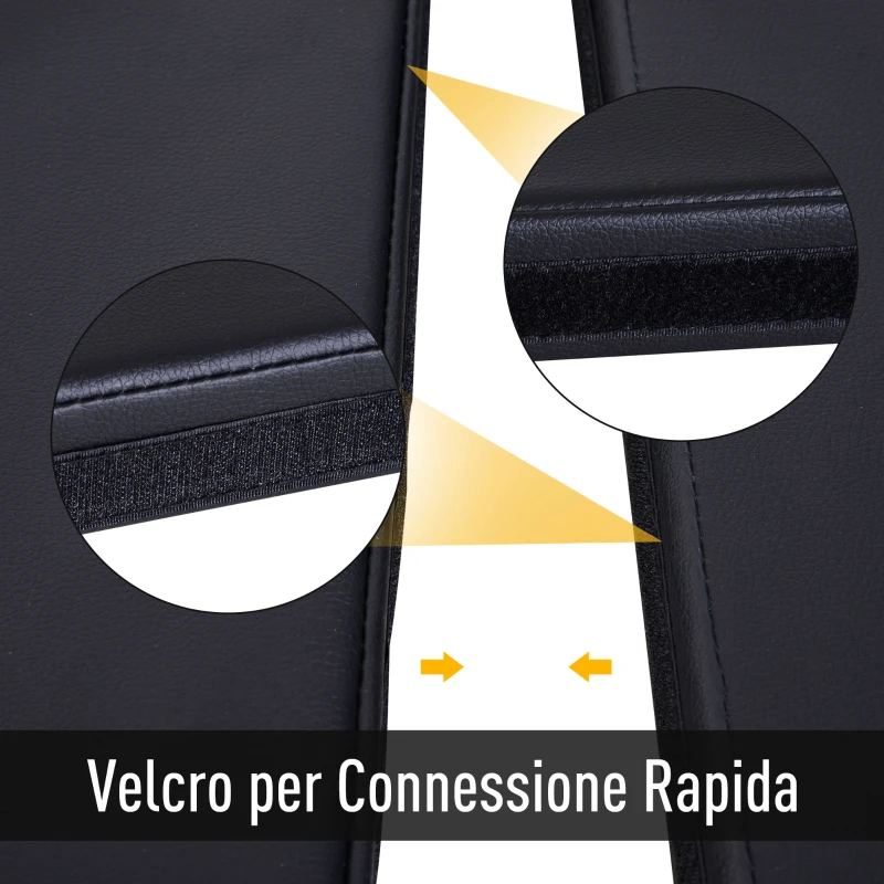 HOMCOM Tappeto per Pole Dance Ballo Ginnastica Antiscivolo Pieghevole per Casa Palestra in PVC EPE Nero Ф150x5cm