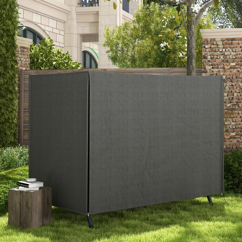 Outsunny 205 x 124cm Three-Seater Swing Chair Protective Cover Dark Grey