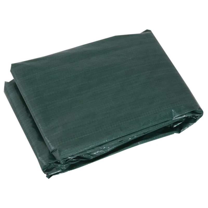 Outsunny Funda Protectora para Muebles Rectangular Funda de Muebles para Jardín Impermeable Anti-UV Antipolvo 235x190x90 cm Verde