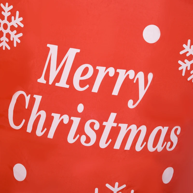 HOMCOM Aufblasbarer Lebkuchenmann, 2,35 m, mit LED-Lichtern, wetterfest, inkl. Gebläse, Mehrfarbig, Weihnachtsdeko