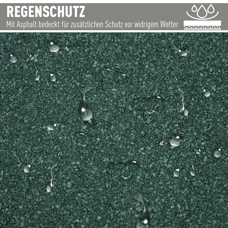 Outsunny Gartenschuppen Geräteschuppen 77 x 58 x 175cm Naturholz Grau