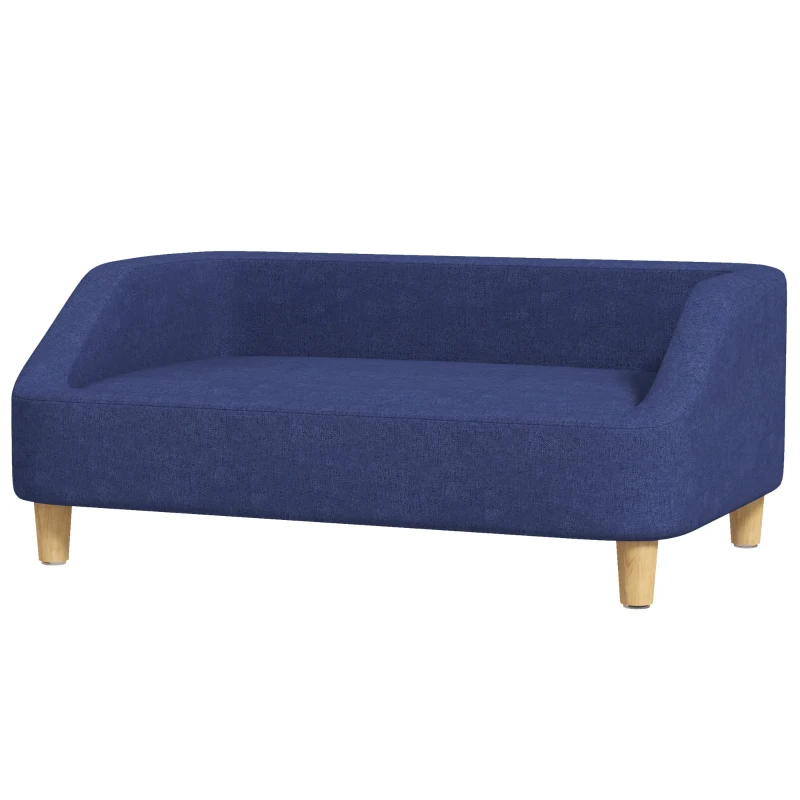PawHut Dog Sofa, pet Bed, with Soft Cushion, Washable Cover, for Small, Medium & Large Dogs - Blue