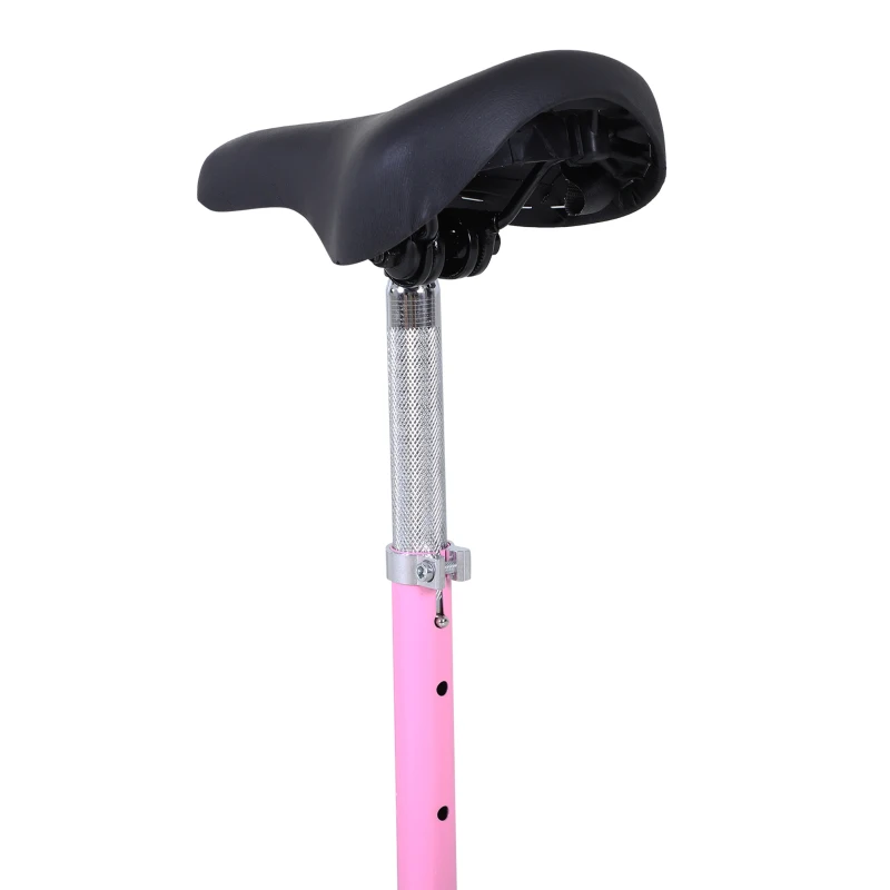 HOMCOM Trottinette électrique 120 W pliable pour enfant de 7 à 12 ans hauteur guidon et selle réglable 10 Km/h max. rose