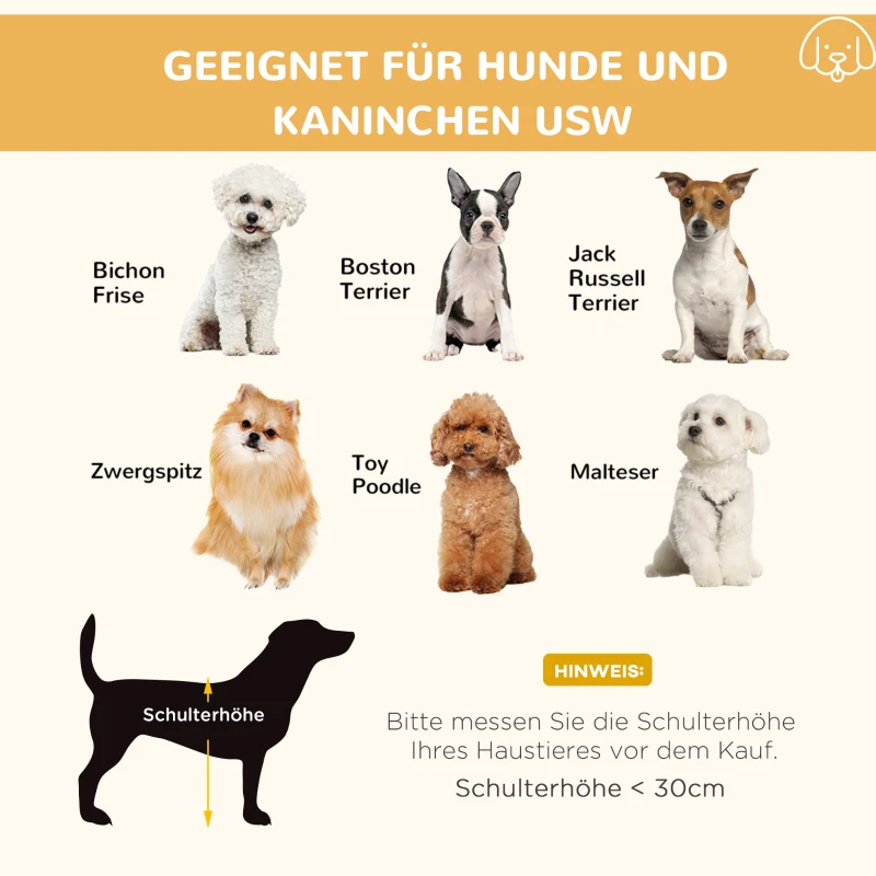 PawHut Freilaufgehege, Welpenauslauf, modulares Design, verriegelbar, Metall, Ø120x60H cm, Bunt