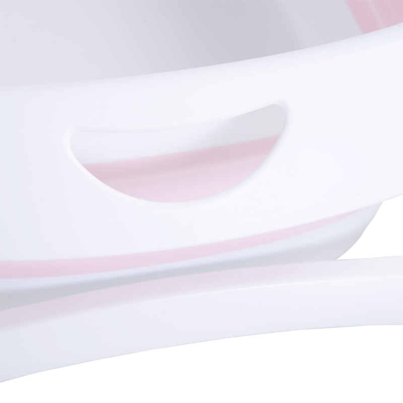 HOMCOM Bañera para Bebé Baño de Ducha de Niños Recién Nacido 0-3 Años 30L Portátil y Segura 80x48x21cm Material PP