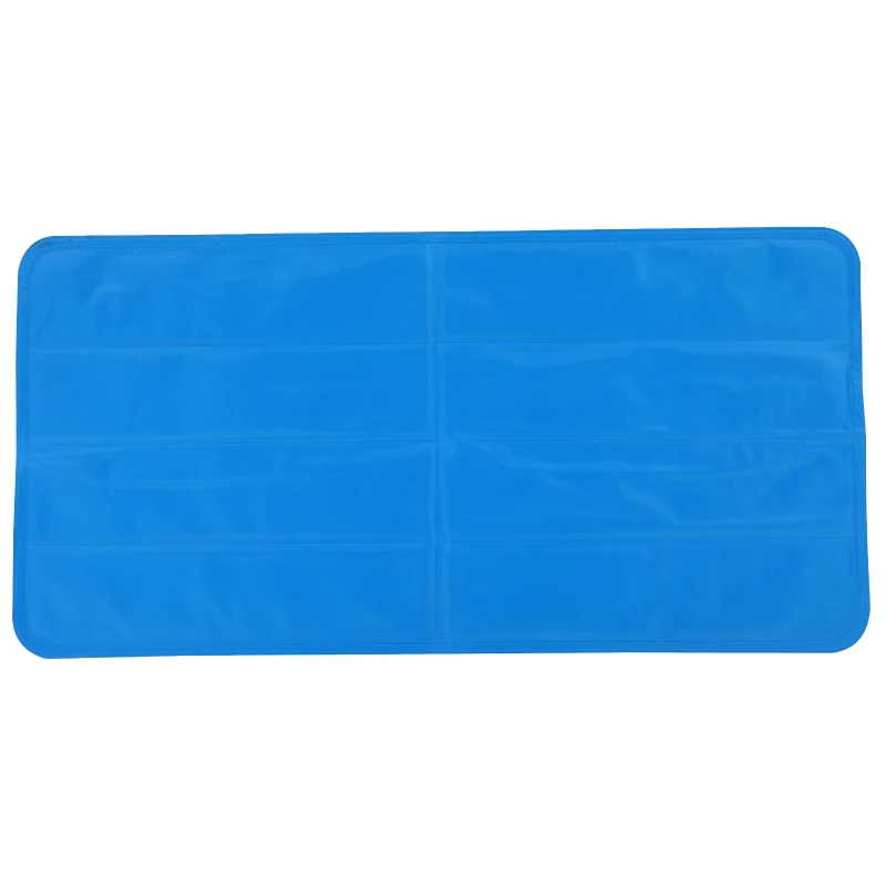 PawHut Tapis rafraichissant chien tapis de refroidissement automatique pour animaux de compagnie gel PVC oxford bleu