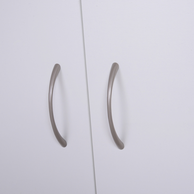 HOMCOM Scarpiera Slim da Parete, Mobile Multiuso con 2 Ante e Ripiani Regolabili per Camera da Letto e Ingresso, in Legno, 80x32x91cm