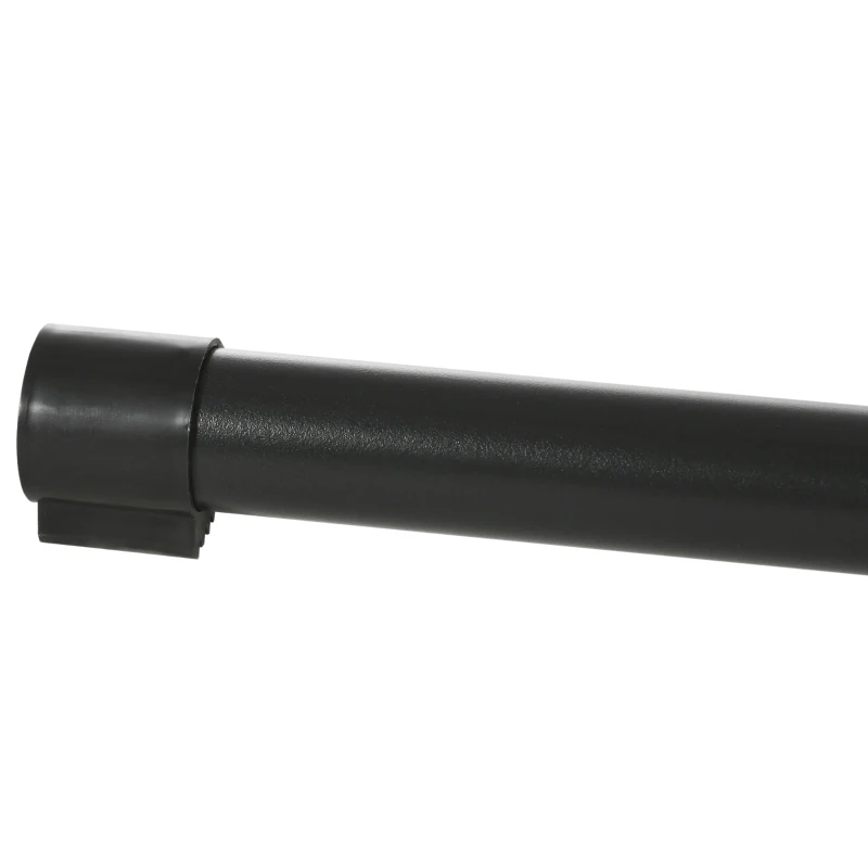 Outsunny Support Pied de hamac réglable Structure Robuste métal époxy Noir dim. 3,08-3,80L x 1,09l x 1,16H m