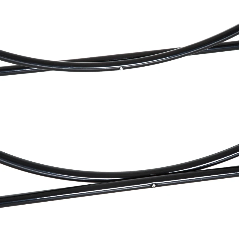 HOMCOM Range-bûches porte-bûches support bois de cheminée design contemporain 102L x 40l x 114H cm métal noir