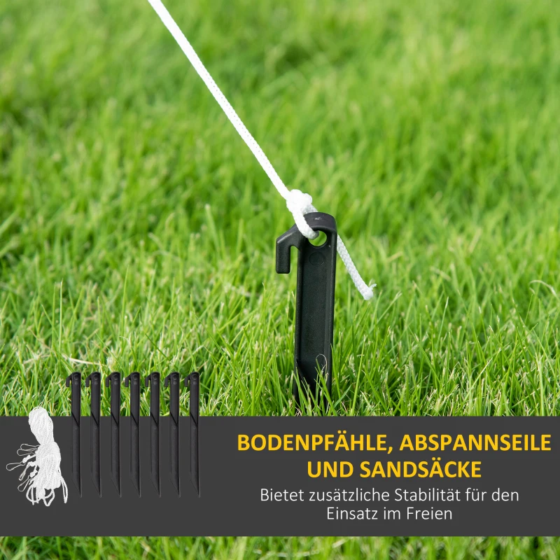 Outsunny 1,80 m Schneemann mit Zuckerstange & Geschenk, selbstaufblasbar, LEDs, wetterfest