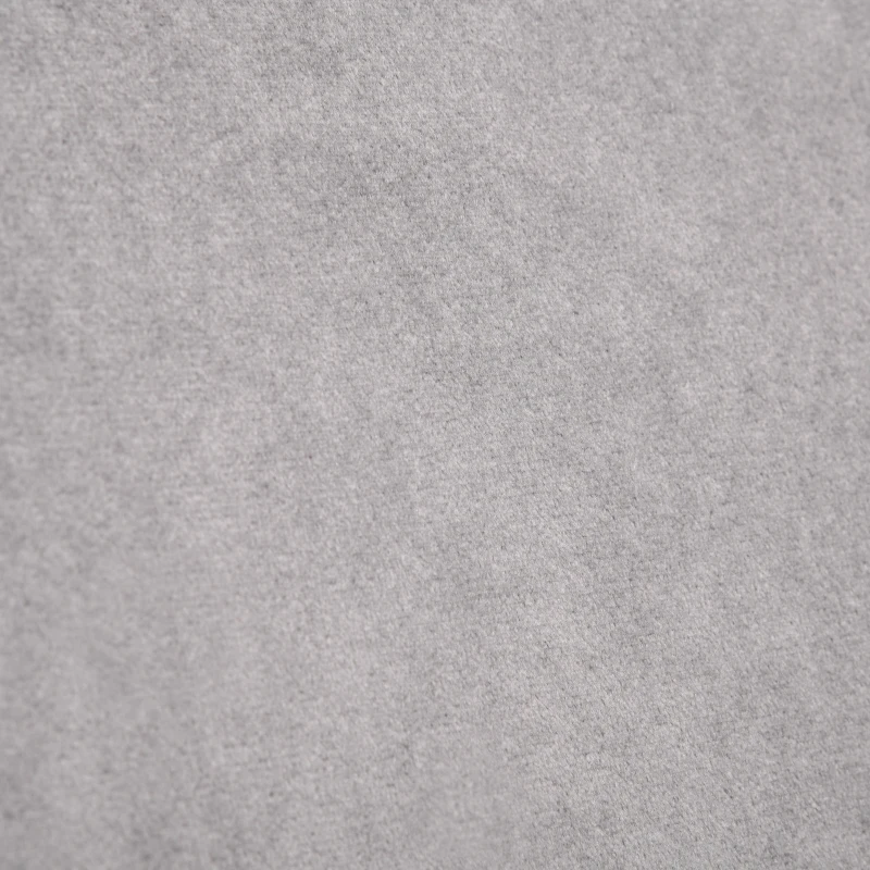 HOMCOM Lot de 2 chaises de salle à manger avec dossier assise rembourrée en velours pieds en métal gris