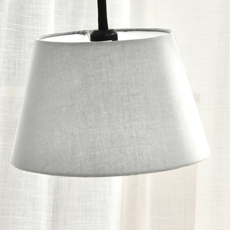 HOMCOM Lampada da Terra Moderna con Caricatore Wireless e Testa Flessibile per Soggiorno, Camera da Letto e Ufficio, 36x36x165 cm