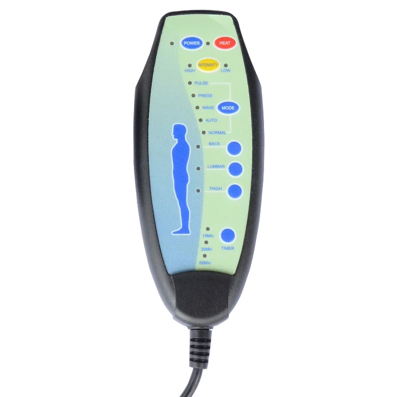 HOMCOM Silla de Oficina y Escritorio Regulable en Altura Reclinable 135° y Función Basculante Con Calefacción y Función Masaje con 5 Programas y 6 Puntos Vibratorios 62x68x111-121cm Hasta 120kg Marrón