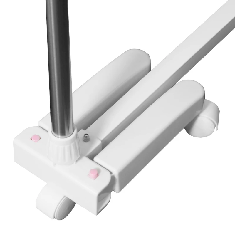 HOMCOM Turmwäscheständer ausziehbar Standtrockner mit 3 Ebenen, klappbare Flügel, Rollen, Wäschetrockner für Innen und Außen, Weiß, 83-136,5 x 45,5 x 154 cm