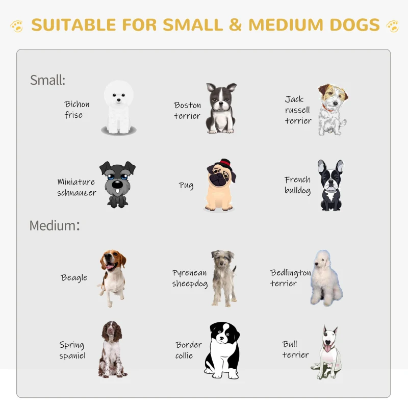 PawHut Wood Dog Crate Dog Cage Table Kennel Night Stand with Lockable Door for Small Medium Pets Grey 60 x 91 x 74 cm