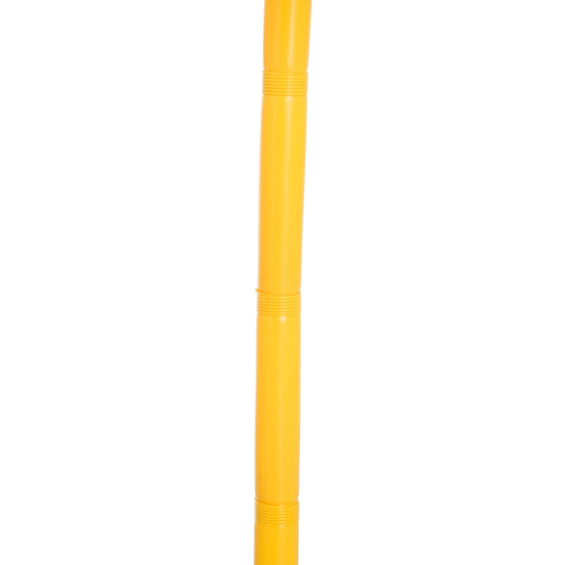 HOMCOM Panier de Basket-Ball sur pied avec poteau panneau + 3 ballons + pompe hauteur réglable 0,60 – 1,32 m jaune noir