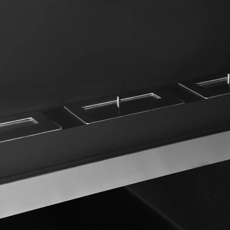 HOMCOM Camino a Bioetanolo da Parete in Acciaio Inox con 3 Bruciatori