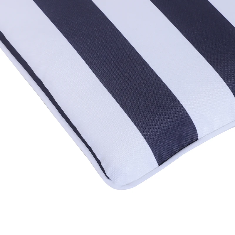 Outsunny Set de 6 Cojín para Silla de Comedor Acolchado Almohadillas de Asiento Desmontable y Lavable para Cocina Jardín 42x42x5cm