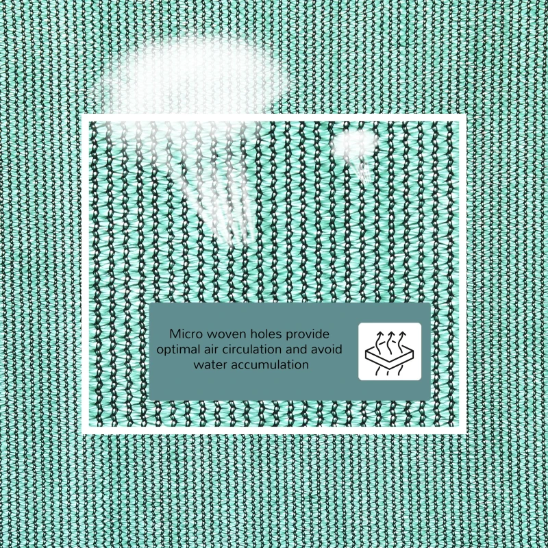 Outsunny Sun Shade Sail UV Resistant Shelter Garden Canopy Awning w/ Portable Bag  (Triangle（3 Meter）, Green)