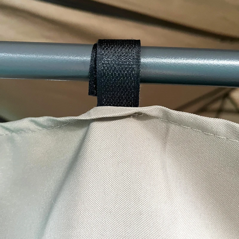 Outsunny Gazebo da Giardino 4x3m con 6 Tende Rimovibili, Struttura in Metallo e Telo in Poliestere Beige