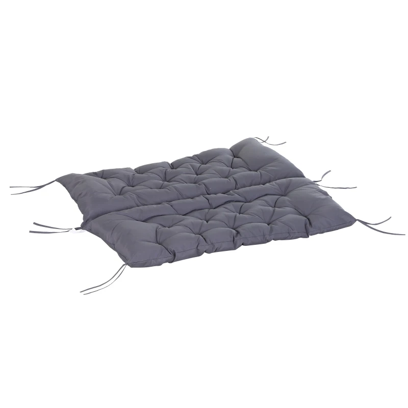 Outsunny Coussin Matelas Assise Dossier pour Banc de Jardin balancelle canapé 2 Places Grand Confort 132 x 110 x 10 cm Gris