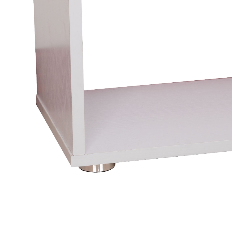 Homcom Bibliothèque Étagère Zig Zag en Bois Blanc 80 x 25 x 192 cm